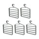 thumbnail image 4 of 5 Piezas Perchas para Pantalones Ahorro de Espacio, Percha para Guardarropa, Organizador de Armario Antideslizante de Múltiples Capas para Cinturones , Verde claro Macarena percha para pantalones, 4 of 8