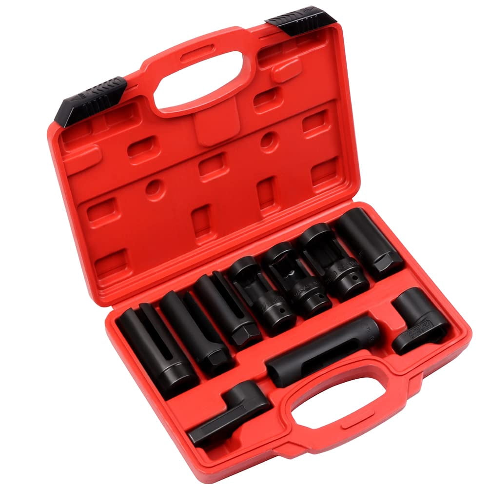 ECCPP 10pcs Oxygen Sensor Socket Set Removal Tool Kit for Most Modern Vehicles
