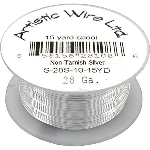 Beadalon Artistic Wire 28 Gauge 15ydNonTarnish Silver