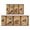 Café Brun Modèle-7, variante sur Tapis de Cuisine Vintage Style Desig, Imperméable, Antidérapant, Absorbant, Ensemble de 2 pour Évier, Tapis de Couloir Imperméable pour Buanderie, Tapis de Cuisine 17.7x24+17.7x48 Pouces