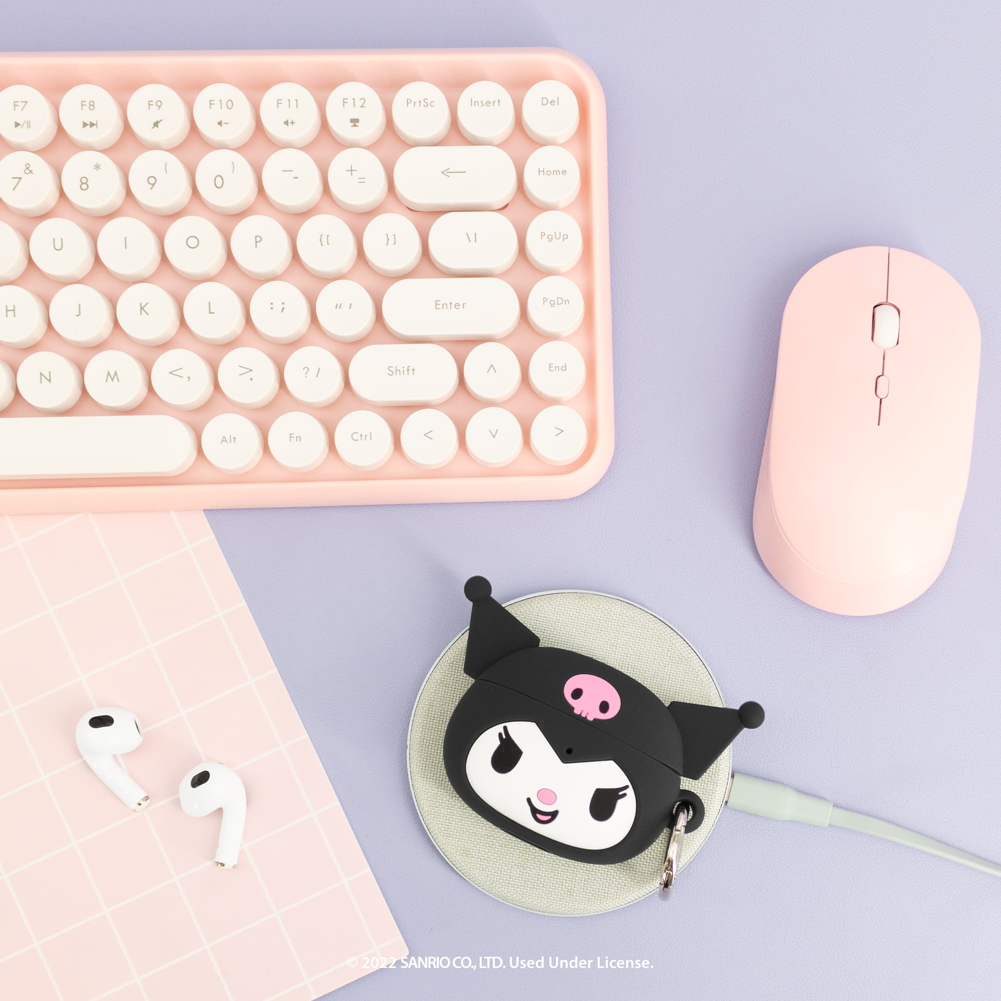 IFace Hello Kitty AirPods Pro 2 Hülle – Aus Silikon, Mit Karabinerhaken, Kabellos Ladefähig, Süße Charakter-Designs (Kuromi, My Melody)