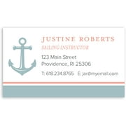Anchor Monogram - Personalized 3.5 x 2 Business Card