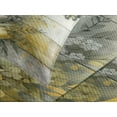 thumbnail image 2 of Ambesonne Yellow Quilted Bedspread Set 3 Pcs, Rustic Farmhouse Tulip Leafy, Queen Size, Pale Mustard Reseda Green, 2 of 4