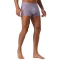 thumbnail image 4 of NOMADIC NOOK Men's 3 Pack Soft Elastic Waist Solid Color Regular Fit Basic Boxer Briefs 30 3 Purple, 4 of 6