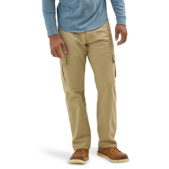 Wrangler Men's and Big Men's Relaxed Fit Fleece Lined Cargo Pant