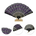 thumbnail image 3 of Unique Bargains Beautiful Sequins Folding Fan 1 Pc Purple, 3 of 5