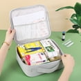 thumbnail image 2 of Sac de Premiers Soins de Voyage Portable Sac Médical Portable Sac Médical en Tissu pour la Maison Sac d'Urgence Familial Sac de Rangement pour Médicaments, 2 of 7