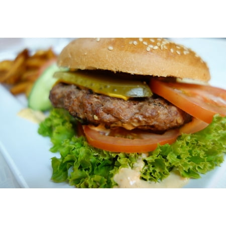 - LAMINATED POSTER Delicious Steak Eat Meat Beef Tasty Grill Burger Poster Print 24 x 36
