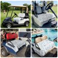 thumbnail image 6 of Golf Cart Seat Covers for 2 Seater,Coastal Coral Microfiber Cart Seat Towel Blanket,Ocean Starfish Blue Conch Summer Sea Absorbent Breathable Non Slip Bench Seats Protector for Golf Course 51"x31", 6 of 9