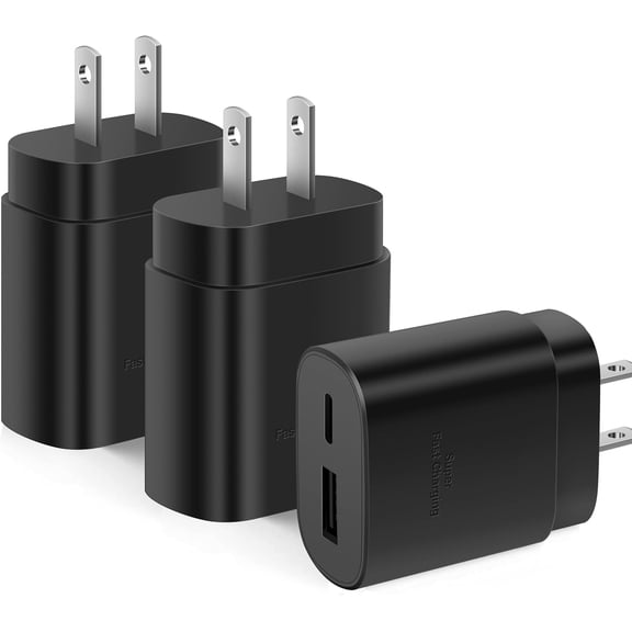 Super Fast Charger,Type C Fast Charger 25W 2-Pack USB C Wall Charger Block Compatible for Samsung Galaxy S22 /S22/S21/S20/Ultra/Plus,Note 10/Note10 /Galaxy Tab S7/S8