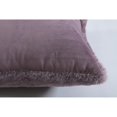 thumbnail image 3 of Emma Collection Decorative 20-inch Faux Fur Throw Pillow Purple, 3 of 5