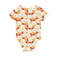 thumbnail image 2 of Daiia Cartoon Chicken Printed Unisex-Baby Short Sleeve Onesies Bodysuits Baby Climbing Clothes Soft and Comfortable Romper with Expandable Shoulder Design-6 Months, 2 of 8