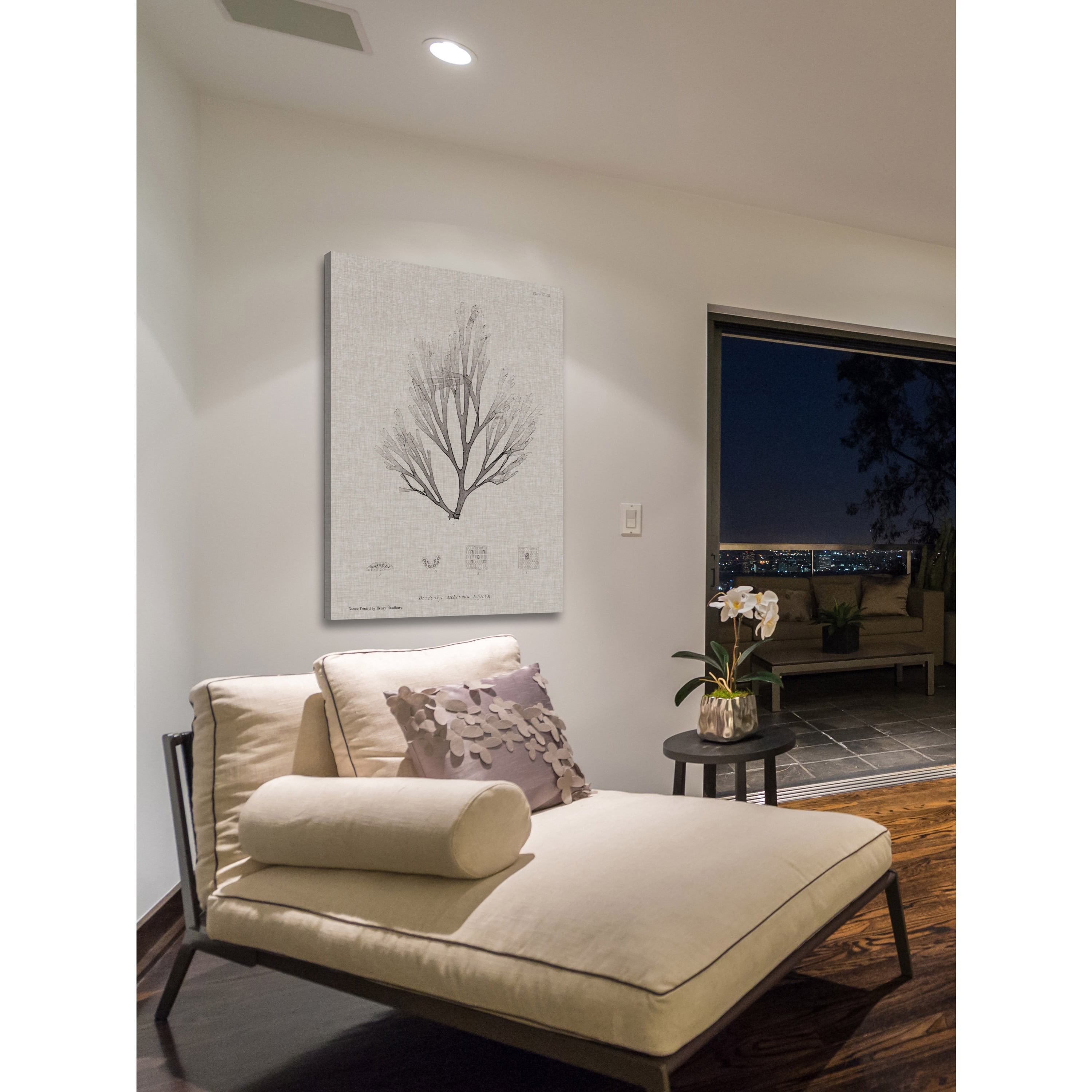 Marmont Hill "Linen Seaweed III" Painting Print on Wrapped Canvas