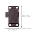 thumbnail image 2 of HINTRMENT 1 Set Retro Lock Zinc Alloy Brown Security for Home Decor, 2 of 7