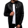 thumbnail image 2 of Chamarra Para Hombre Shendy Vendi Chaqueta Vinipiel Tipo Biker Negro Grande, 2 of 5