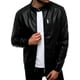 thumbnail image 2 of Chamarra Para Hombre Shendy Vendi Chaqueta Vinipiel Tipo Biker Negro Chica, 2 of 5