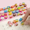 thumbnail image 4 of 50 unids/bolsa Mini borradores Kawaii frutas animales amor corazones lápiz borrador niños regalo papelería coreana escuela materiales de escritura para oficina, 4 of 5