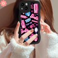 thumbnail image 1 of Casetify Graffiti Barbie Funda Para Samsung A14 A23 A12 A04 A50s A04s A20 A51 A52s A50 A04E A21s A11 A22 A03s A13 A31 A02s A30s A33 A53 A52 A32 Love Heart Star Ondulante Borde Cubierta Suave, 1 of 3