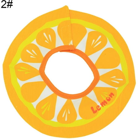 

FaLX Fruit Cake Print Round Baby Absorbent Bib 360 Rotating Feeding Saliva Towel