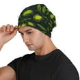 thumbnail image 3 of Gaeub Green Branch Olive Print Beanie Hats for Men Women,Winter Caps,Knit Cuffed Beanie,Cuffed Cap,Great for Winter Activities, 3 of 7