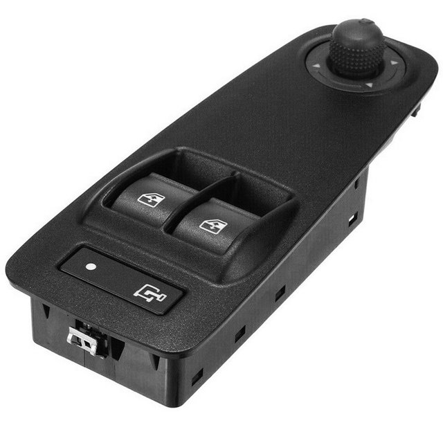 Muyoka Interruptor de ventana de coche apto para Citroen Relay/Jumper 2006-2015 Fiat Doblo/Ducato 2000-2015 Vauxhall Combo mk3 onwads 2010 Panel de botón de repuesto para ventana automática Muyoka Hogar