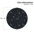 thumbnail image 2 of Leather Coasters with Heat-resistant for Drinks, Milky Way Sun Constellation Deer -标题2 Round Shape, 2 of 5