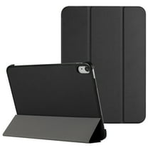 For Apple iPad Mini 7th /6th Trifold Case with Magnetic Closure, PU Leather Folding Stand, Slim Lightweight TPU Folio Protective Shell Case Cover [Black]