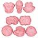 thumbnail image 1 of Juego de moldes para galletas de bebé, 8 piezas, moldes para galletas impresos en relieve adecuados para tartas de fiestas de cumpleaños infantiles, 1 of 5