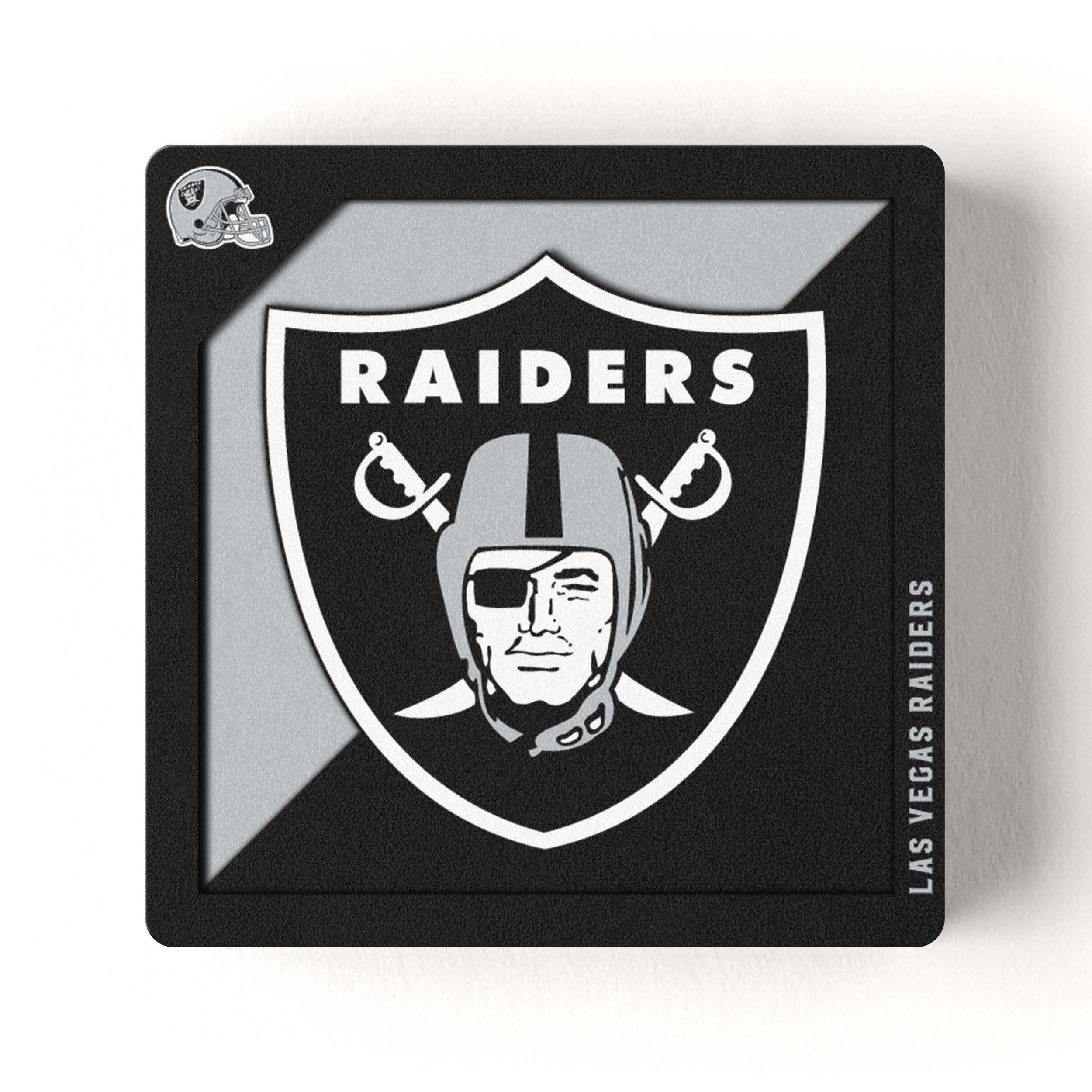 YouTheFan NFL Las Vegas Raiders 3D Logo Series Magnet