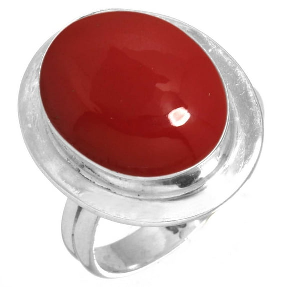 925 Silver Ring For Women - Men Red Stone Stone Silver Ring Size 12 October Birthstone Costume Silver Ring Size 12 Gift For Girl Friend On Anniversary 925 Gemstone Silver Jewelry