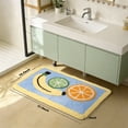 thumbnail image 6 of Kaisaatti Lemons Fruits Multicolor Microfiber Bath Rugs, 19.7" x 31.5", Non-Slip Backing, 6 of 7