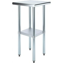 AmGood 18 in. x 18 in. Stainless Steel Table | NSF | Metal Utility Kitchen Prep Work Table