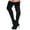 Black SU, variant on Women's Pointed Toe Thigh High Stiletto Heel Fashion Boots Black Suede 6.5