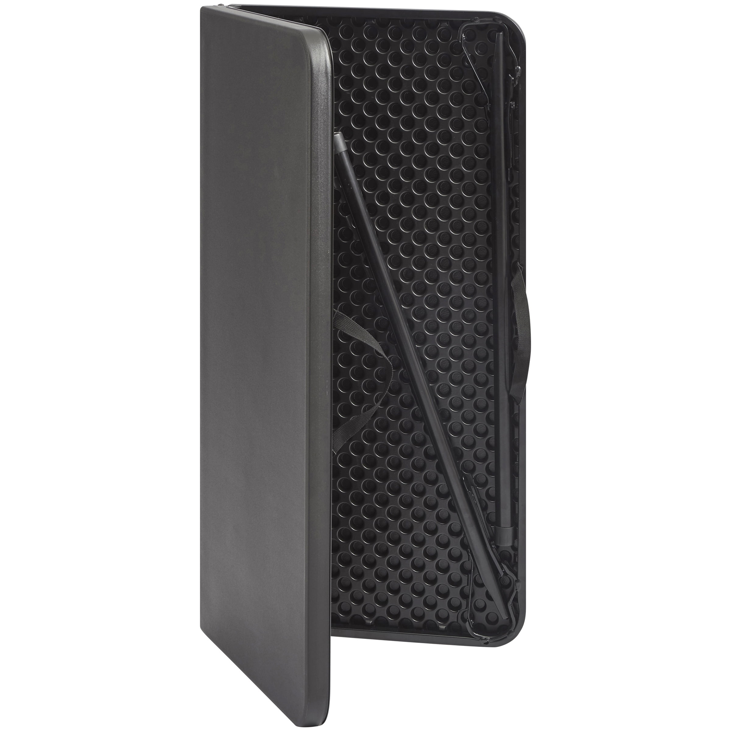 Mainstays 34" Square Centerfold Folding Card Table, Black