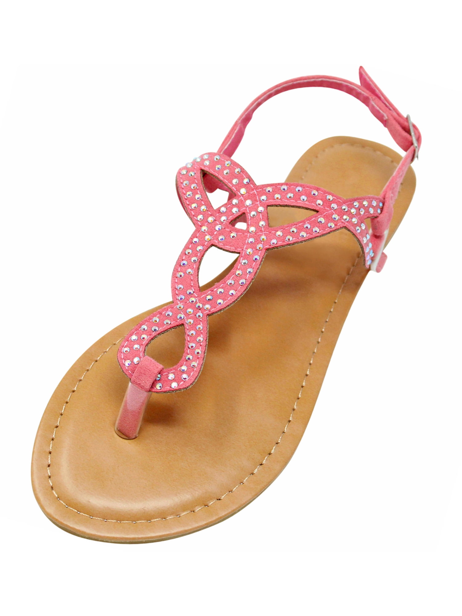 women's rhinestone thong sandals