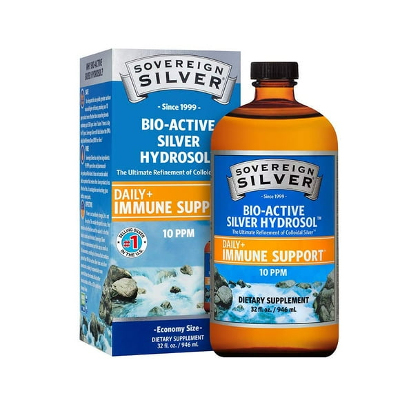 Suplemento de hidrosol de plata bioactivo Sovereign Silver 946 ml