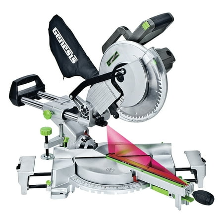 UPC: 0891365000602 | Genesis 15-Amp 10-Inch Sliding Compound Miter Saw  GMSDR1015LC
