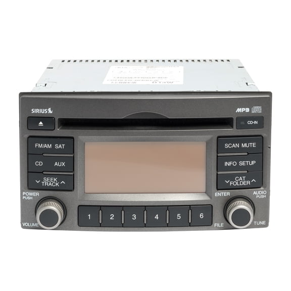 Restored 2009-2012 Kia Rondo AM FM Radio Single Disc CD Player 96150-1D1203W OPT 9611P6 (Refurbished)