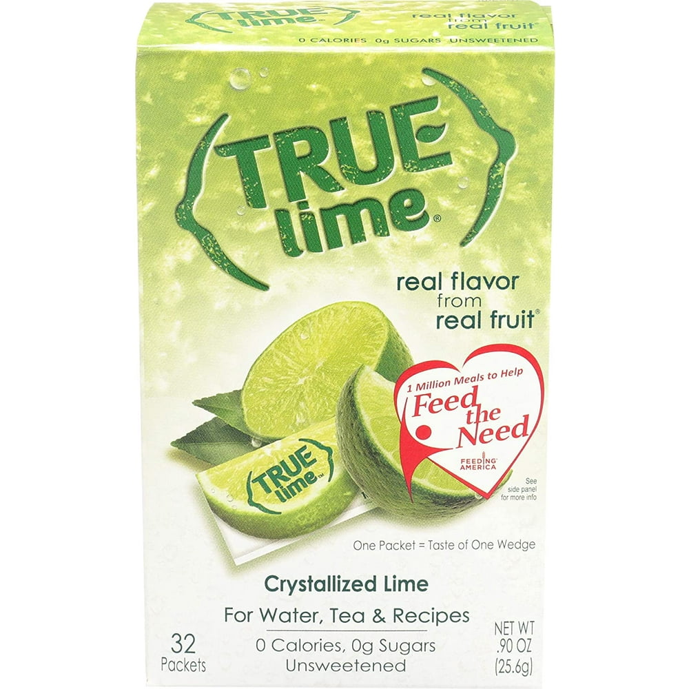 True Lime Crystallized Lime 32 x .8g Packets 0.91 oz.