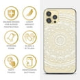 thumbnail image 4 of Case Yard iPhone-12/12-Pro Case Clear Soft & Flexible TPU Ultra Low Profile Slim Fit Thin Shockproof Transparent Bumper Protective Cover Drop Protective Cell Phone Cases (Mandala Clear), 4 of 8