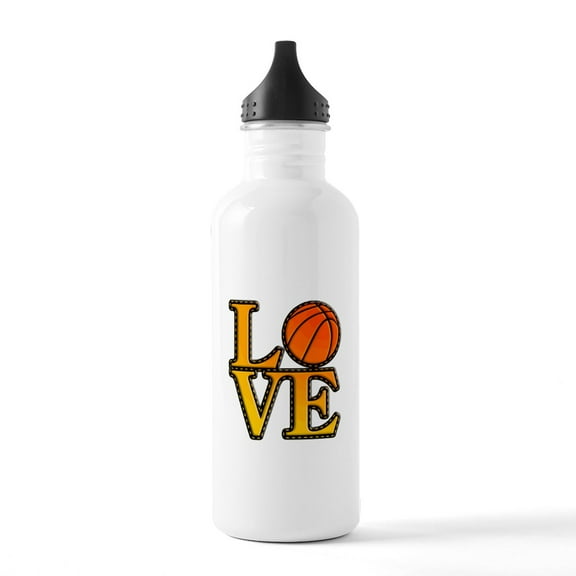 CafePress - Basketball Love Water Bottle - Stainless Steel Water Bottle, Sports Bottle, 1.0L
