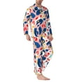 thumbnail image 3 of Kll Leopard Print (2) Sleepwear Mens Flannel Pajamas,Long Cotton Pj Set, 3 of 9