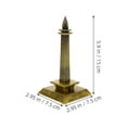 thumbnail image 2 of TEHAUX 2Pcs Indonesian Building Model Tower Architecture Model Zinc Alloy Travel Souvenir for Adults, 2 of 7