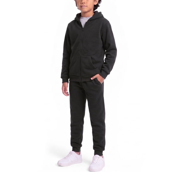 Coney Island Boys Sweatsuit Set with Soft Fleece Zip Up Hoodie and Jogger Pants for Boys 2 Piece Set