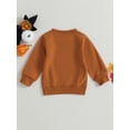 thumbnail image 4 of Liacowi Little Boys Girls 2PCS Halloween Sweatshirt Long Sleeve Round Neck Pumpkin Print Pullover 1T 2T  3T 4T 5T 6T Toddler Kids Autumn Winter Clothes, 4 of 8