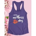 thumbnail image 3 of Mothers Day Rose Blooms Racerback Tank Women -Image by Shutterstock, Female Small, 3 of 4