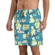 thumbnail image 2 of Balery Cute Polar Bear Fishing Traje de Baño Estilo Hawaiano para Hombre, Shorts de Secado Rápido con Bolsillos-Small, 2 of 6