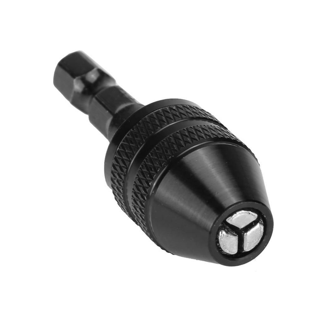 Tebru Hex Shank Drill Chuck , Drill Chuck Adapter, 6.5mm Hex Shank
