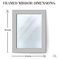 thumbnail image 2 of DecorShore 30X24" Glass Mosaic Handmade Eclectic Accent Decorative Wall Mirror, Round Vanity Mirror, 2 of 2