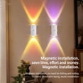 thumbnail image 5 of Motion Sensor Wall Sconce, Magnetic Rechargeable LED Light with RGB Color Changing, 7 Colors Wireless Cabinet Light, USB-C Ambient Lighting for Bedroom Hallway（2Pcs）, 5 of 7